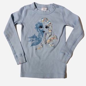Hanna Andersson x Disney Frozen 2 Elsa Long John Pajama Top Size 10